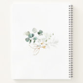 ユーカリプタス葉クロスベビーバプテスフォト ノートブック (裏面)