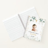 ユーカリプタス葉クロスベビーバプテスフォト ノートブック (内部)