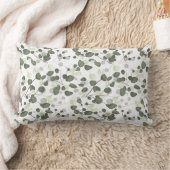 ユーカリプタス葉グリーンガーデン ランバークッション (ブランケット)