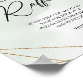 ユーカリプタス金ゴールドワインラッフルゲーム ポスター (角)