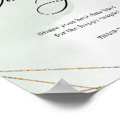 ユーカリプタス金ゴールド日付のjarゲームのサイン ポスター (角)