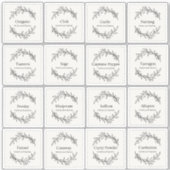 ユーカリプタス・キッチン料理ハーブ香辛料スクリプト2 シール (正面)