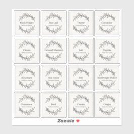 ユーカリプタス・キッチン料理ハーブ香辛料スクリプト シール