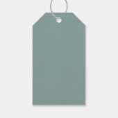 ユーカリプタス・シダの葉が最初の聖餐式を交差 ギフトタグ (裏面)