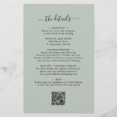 ユーカリプタス・セージのフライヤーですべて結婚の予算を設定 チラシ (裏面)