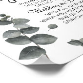 ユーカリプタス プット ア リング ブライダル シャワー ゲーム サイン (角)