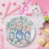 ユーカリプタス&ポインセティアスとチノイスリーヴァース ペーパープレート (パーティー)