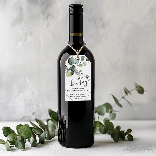 ユーカリプツスシップホレー婚約パーティフリット ギフトタグ