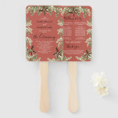 ユーカリプツスターフィッシュ秋秋テラコッタ ハンドファン (正面&裏面)