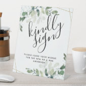 ユーカリプティルシリー結婚ズゲストブック 台座サイン (インサイチュ)