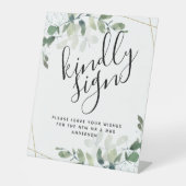 ユーカリプティルシリー結婚ズゲストブック 台座サイン (正面)