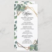 ユーカリプトゥスのジオフ結婚レームのメニュー メニュー (正面/裏面)