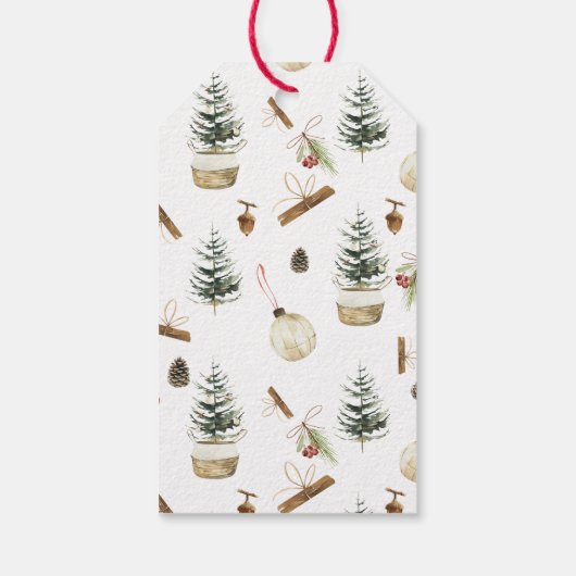 ユーカリプトゥスアクロスクリスマスカード ギフトタグ (裏面)