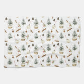 ユーカリプトゥスアクロスクリスマス キッチンタオル (横)