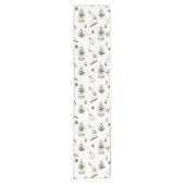 ユーカリプトゥスアクロスクリスマス ショートテーブルランナー (正面)