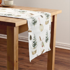 ユーカリプトゥスアクロスクリスマス ショートテーブルランナー