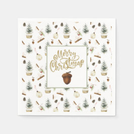 ユーカリプトゥスアクロスクリスマス スタンダードカクテルナプキン