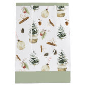 ユーカリプトゥスアクロスクリスマス ミディアムペーパーバッグ (裏面)