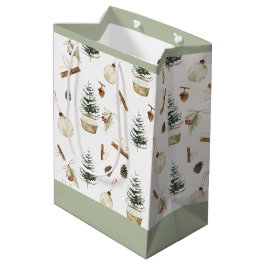 ユーカリプトゥスアクロスクリスマス ミディアムペーパーバッグ