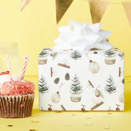 ユーカリプトゥスアクロスクリスマス ラッピングペーパー (誕生日パーティー)