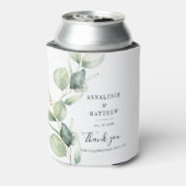 ユーカリプトゥスウォーターカラーグリーンリー結婚式の引き出物 缶クーラー (缶裏面)