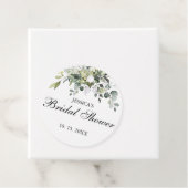 ユーカリプトゥスウォーターカラーブライダルシャワーメッセージカード フェイバータグ (インサイチュ)