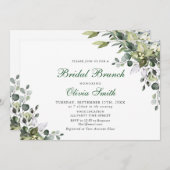 ユーカリプトゥスウォーターカラーブライダルブランチ 招待状 (正面/裏面)