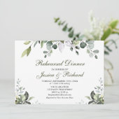 ユーカリプトゥスウォーターカラーリハーサルディナー招待状 招待状 (スタンド正面)