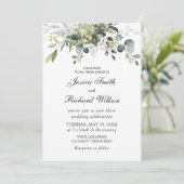 ユーカリプトゥスウォーターカラー結婚式招待状 招待状 (スタンド正面)