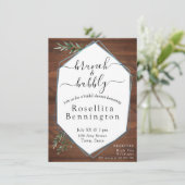 ユーカリプトゥスウッドブランチアンドバブリーブライダルシャワー 招待状 (スタンド正面)