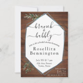 ユーカリプトゥスウッドブランチアンドバブリーブライダルシャワー 招待状 (正面)