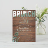 ユーカリプトゥスウッドブランチアンドバブリーブライダルシャワー 招待状 (スタンド正面)