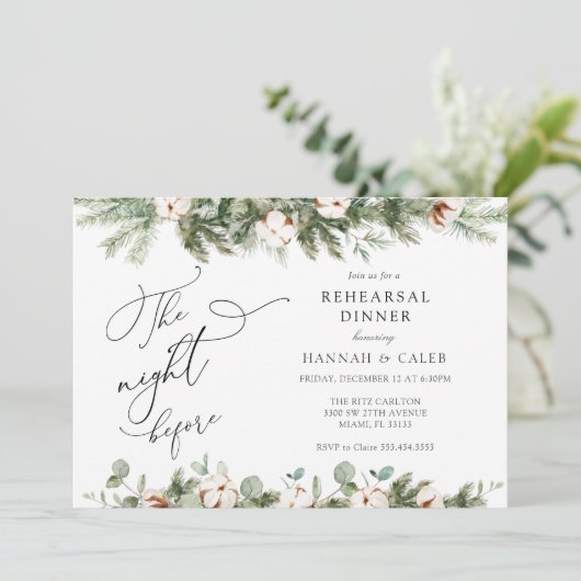 ユーカリプトゥスエバーグリーンナイトリハーサルディナー前 招待状 (スタンド正面)