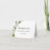 ユーカリプトゥスエレガントグリーンサキュリー サンキューカード (正面)