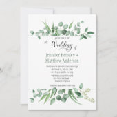 ユーカリプトゥスエンビーズフレーム結婚式招待状 招待状 (正面)