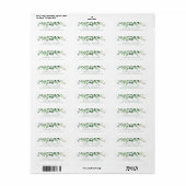 ユーカリプトゥスエンビーボタニカル差出人住所 | ラベル (フルシート)