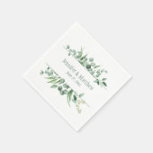 ユーカリプトゥスエンビー披露宴ナプキンス スタンダードカクテルナプキン (角)