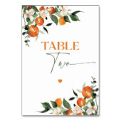 ユーカリプトゥスオレンジ柑橘類テーマ表番号2 テーブルナンバー (裏面)