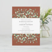 ユーカリプトゥスオールインワンテラコッタ結婚ズ 招待状 (スタンド正面)