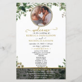 ユーカリプトゥスカスタム葉結婚式 プログラム (正面)