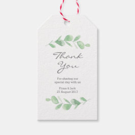 ユーカリプトゥスガーデンウォーターカラー結婚式の引き出物ラベル ギフトタグ