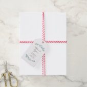 ユーカリプトゥスガーデンウォーターカラー結婚式の引き出物ラベル ギフトタグ (より糸付き)