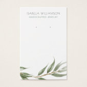 ユーカリプトゥスグリーナリーイヤリングジュエリーディスプレイ (正面)