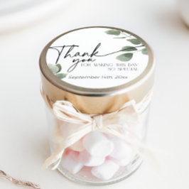 ユーカリプトゥスグリーンありがとうセージ緑 ラウンドシール