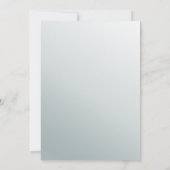 ユーカリプトゥスグリーンそれが男の子の赤ちゃんシャワー招待状 招待状 (裏面)