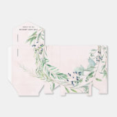 ユーカリプトゥスグリーンと赤面ピンク結婚ズ フェイバーボックス (折り畳みなし)