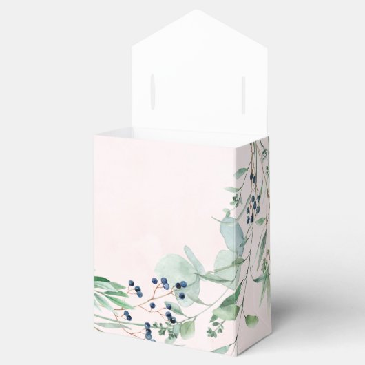 ユーカリプトゥスグリーンと赤面ピンク結婚ズ フェイバーボックス (オープン)