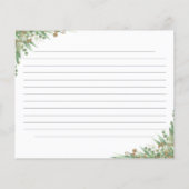 ユーカリプトゥスグリーンウォーターカラーブライダルシャワーレシピ (裏面)