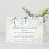 ユーカリプトゥスグリーンエレガントリーリハーサルディナー 招待状 (スタンド正面)