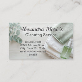 ユーカリプトゥスグリーンクリーニングサービスハウスキーピング 名刺